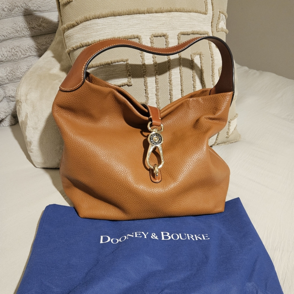 Dooney & Bourke Tan Leather Hobo Bag